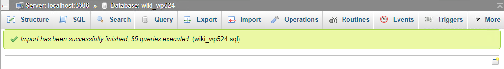 Import is complet