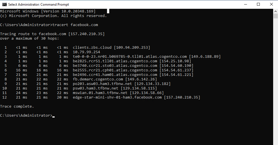 tracert