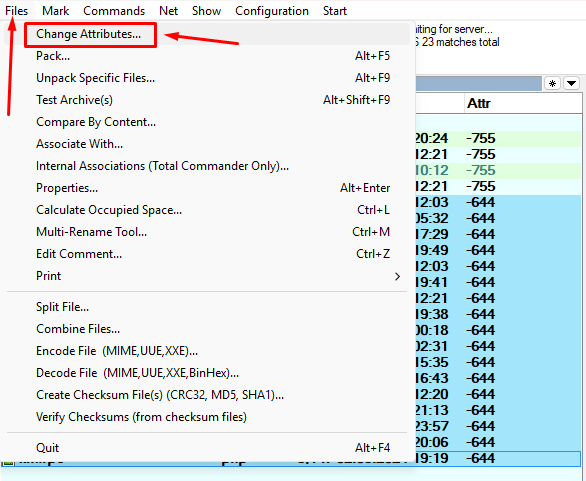 File chmod